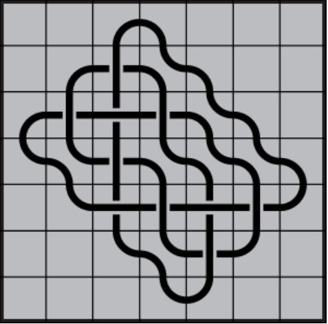 Curved lines on grey background