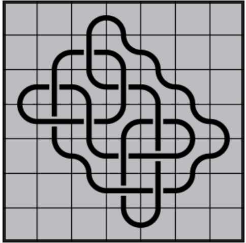 Curved lines on grey background