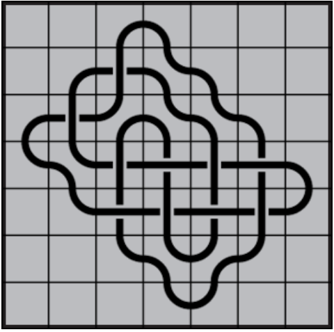 Curved lines on grey background