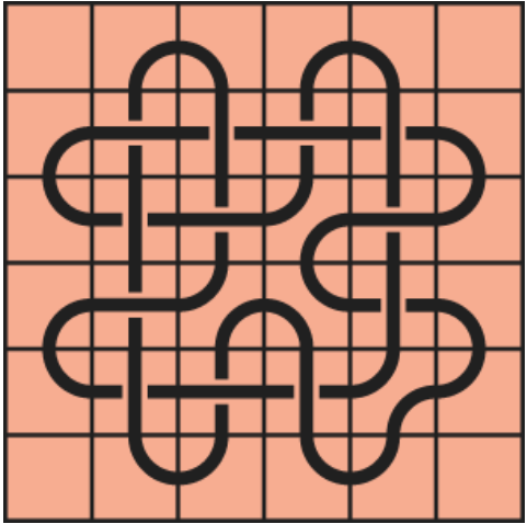 12a1149 (more) Curved lines on a red background