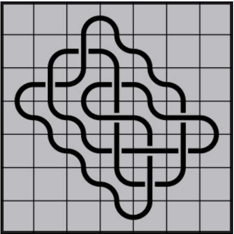 Curved lines on grey background