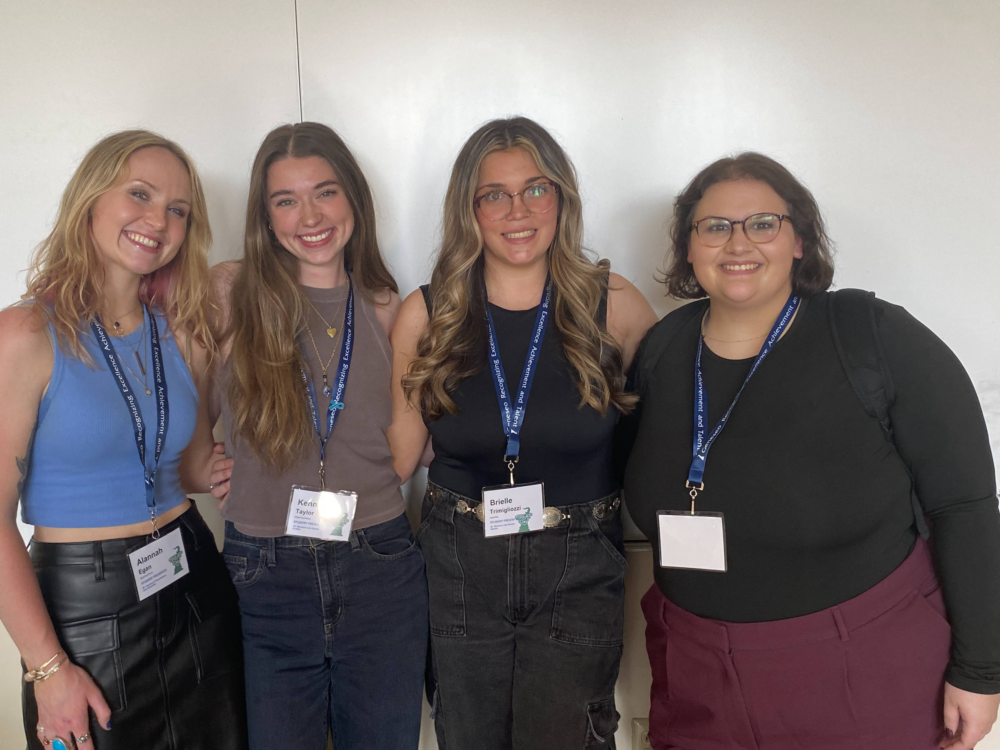 IMG_6066 Recent senior WGST students completing Capstone presentations