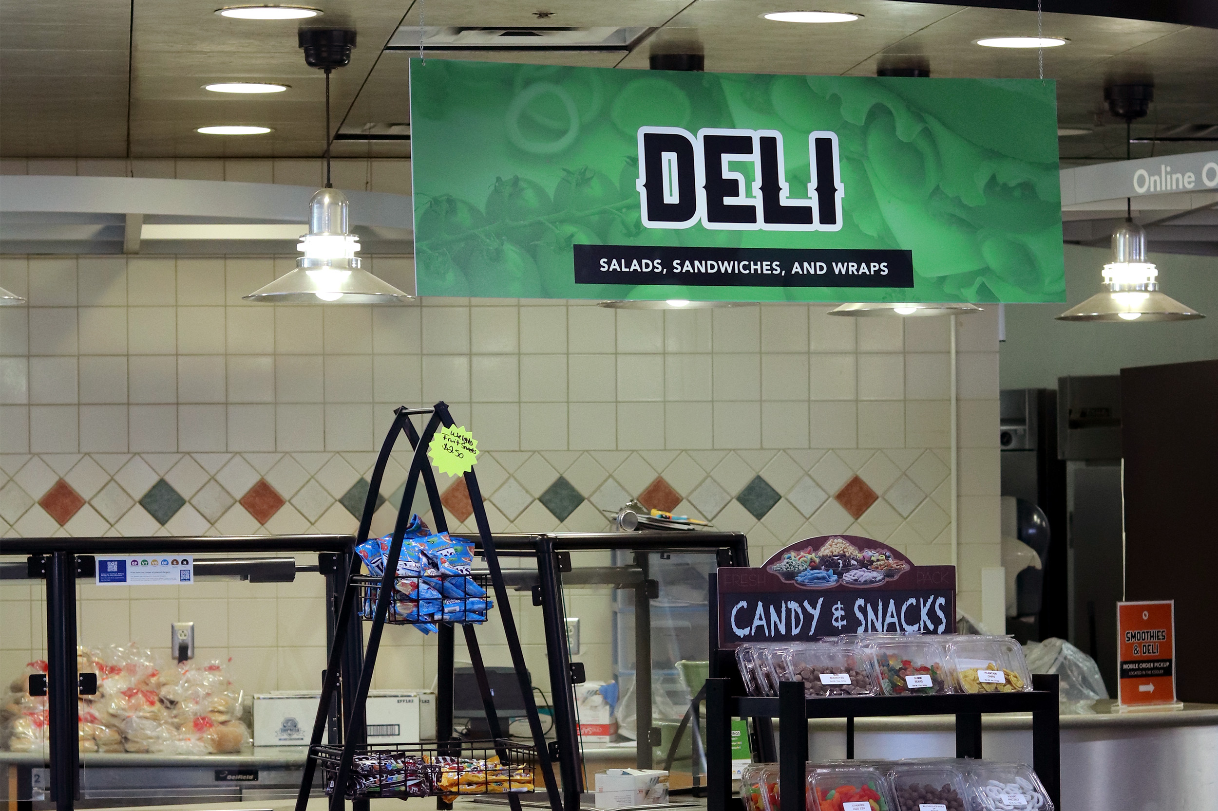 Deli station upstairs at Maryu0026#039;s at the Mary Jemison Dining Complex.