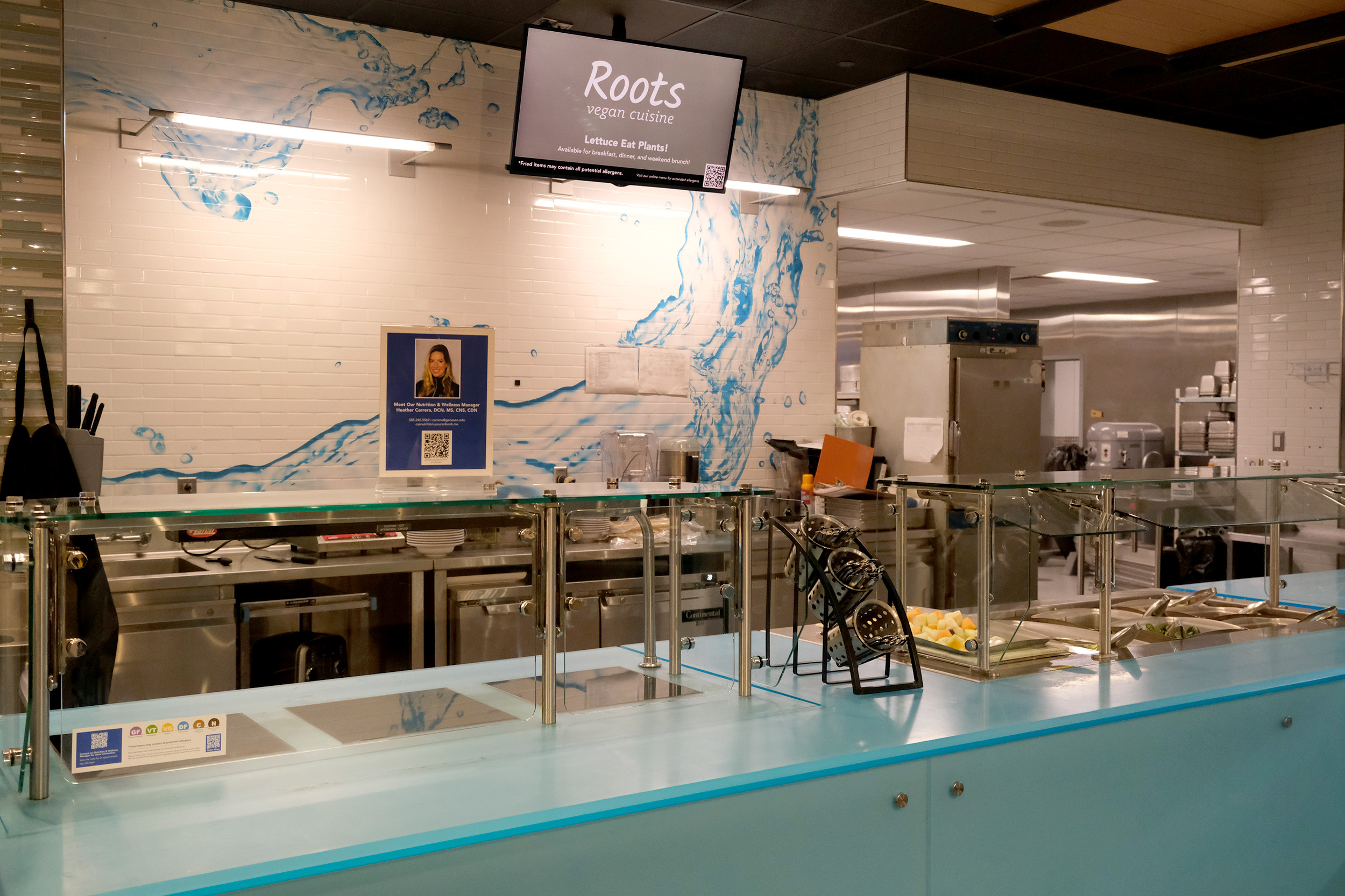 Roots plant-based station at Red Jacket Dining Complex