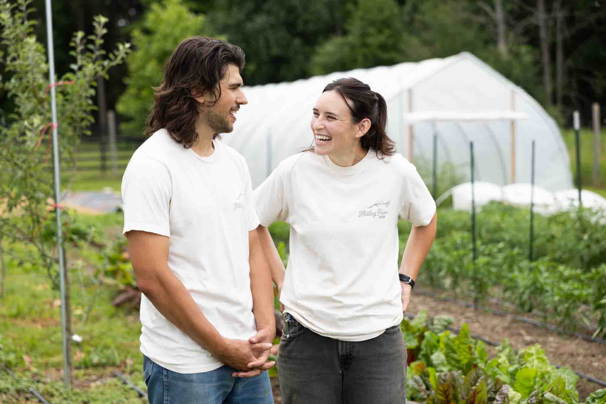 Bari Zeiger and Sean Perry share a laugh.