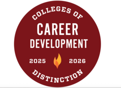 college of distinction for career development badge