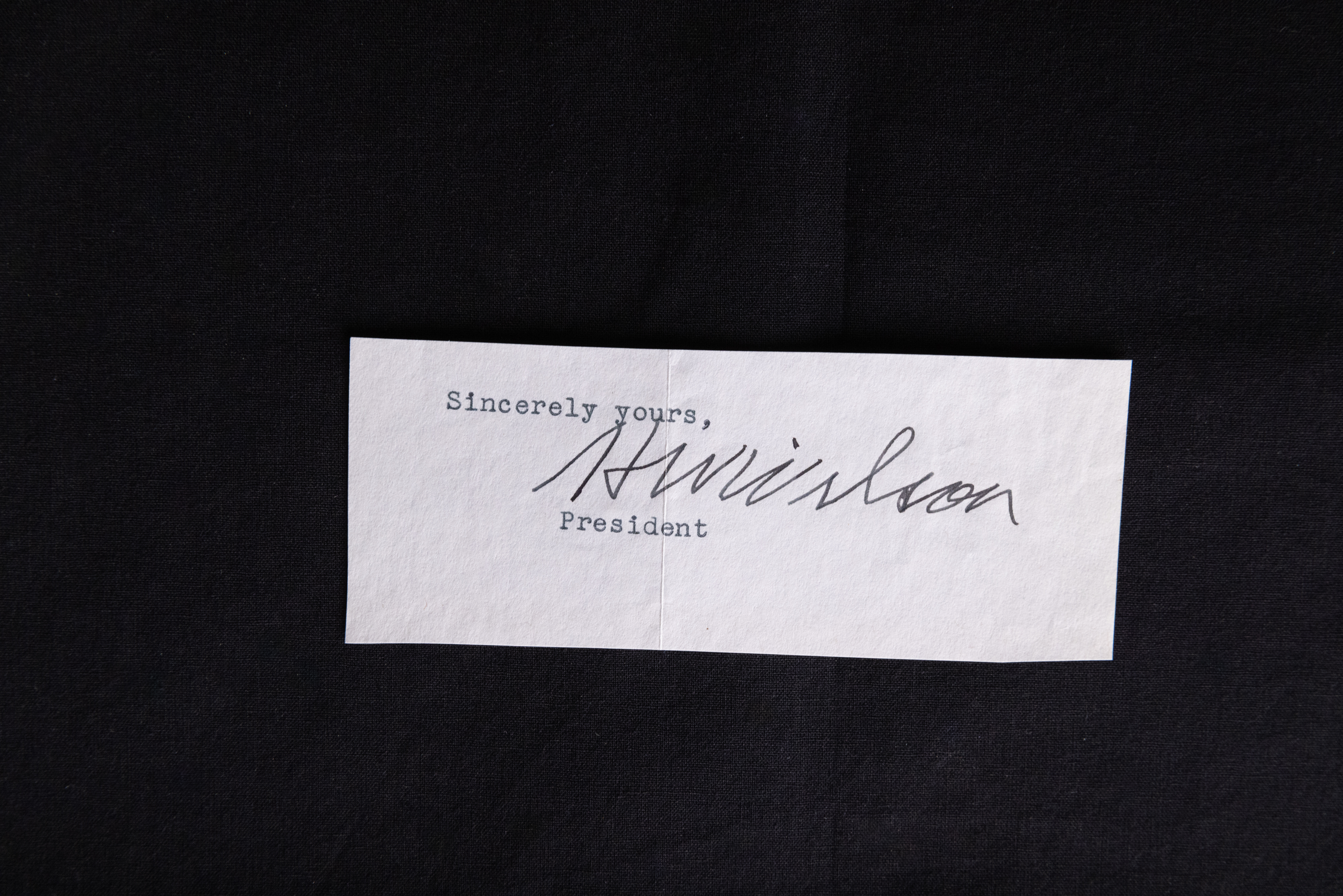 Autograph of Woodrow Wilson