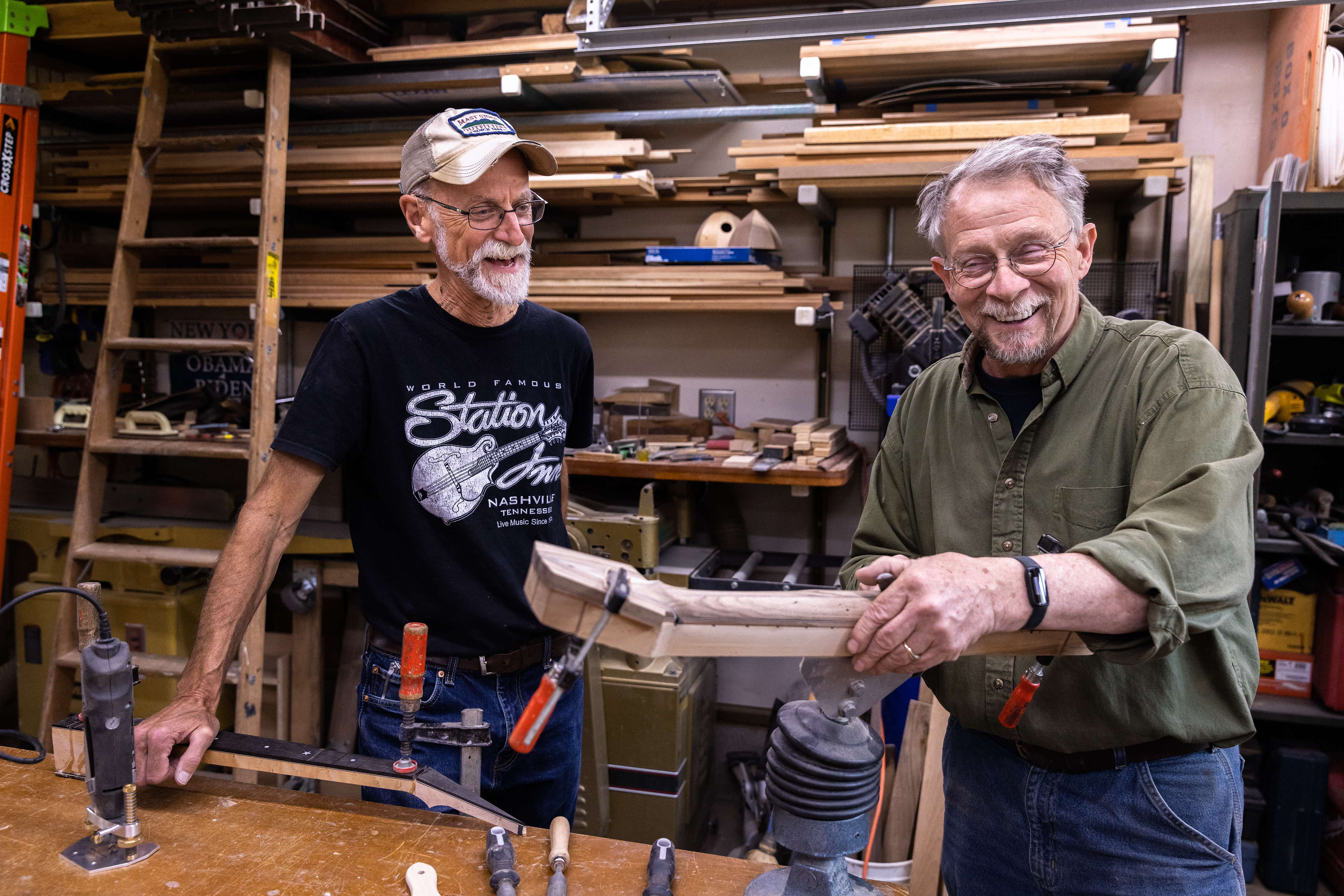 David Frenzel, left, and John 