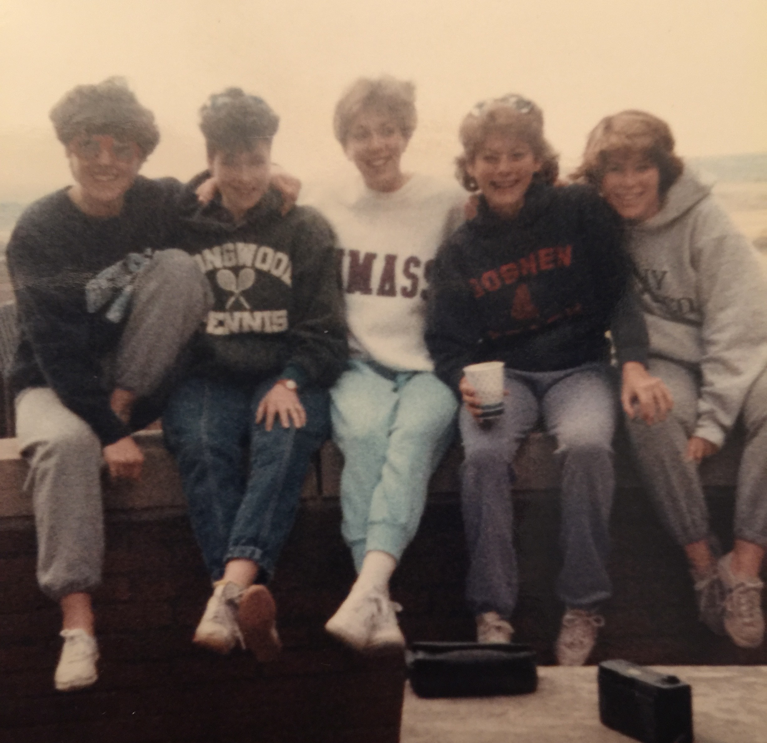 Sarah Grammatico and friends in 1988