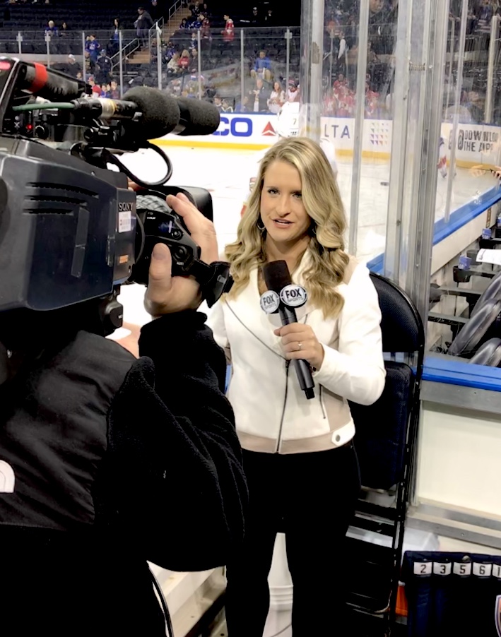 Katie Gaus reports from the sidelines of the Florida Panthers game.