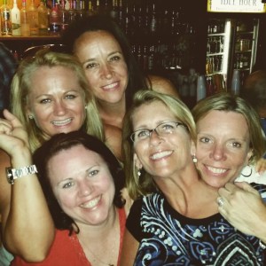 Tanya, at right, with her friends at a previous reunion. From left to right is Dana Iserino Reino '94, Tammy Baker Frisbey '94,Jill Abbate Sulkes '93, and Tracy Young Gagnier '93. /Photo provided 