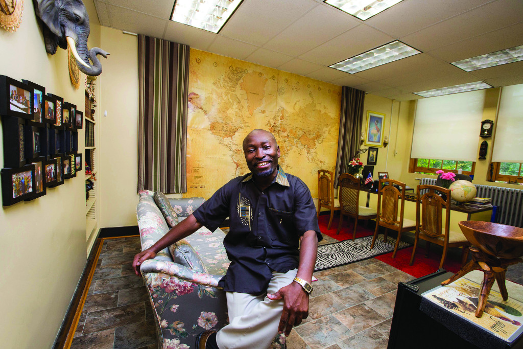 Kodjo Adabra in his office
