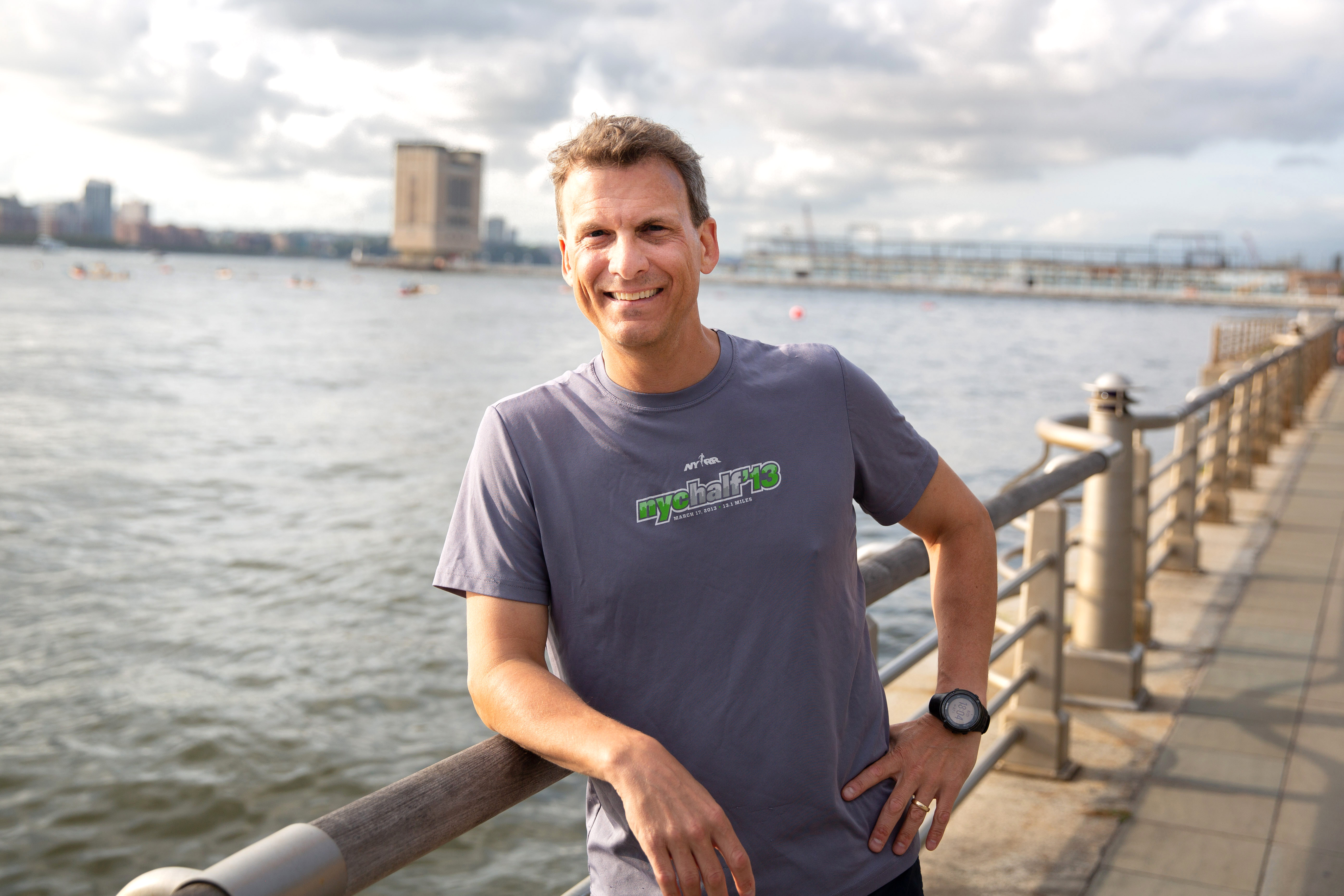 Graham Bailey '88 on his running route.