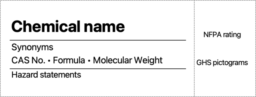 Photo of Chemical name