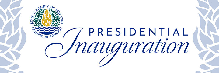 Presidential Inauguration with the college seal