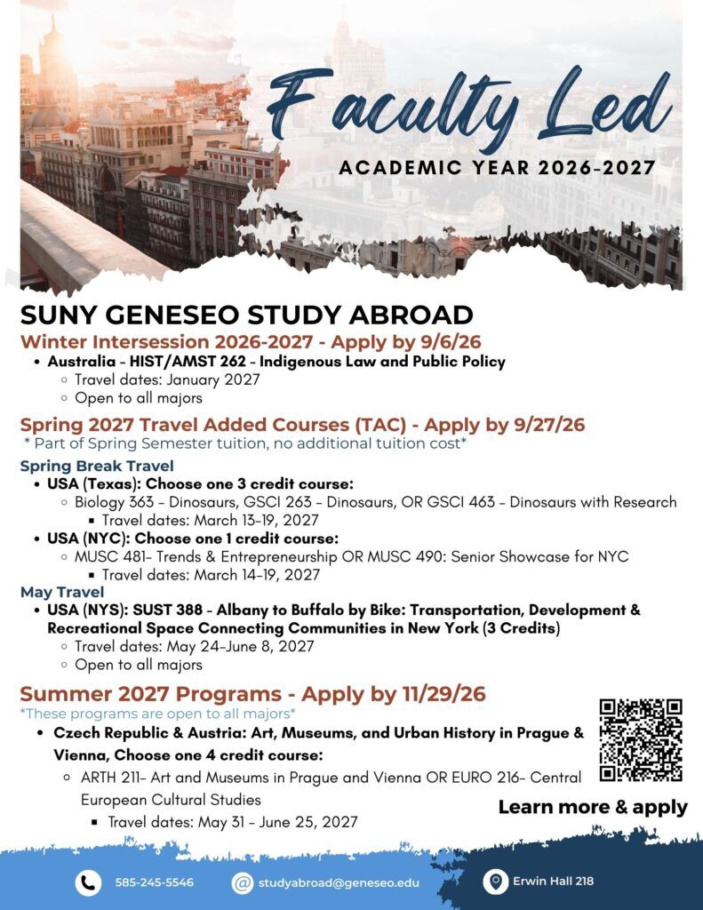 Faculty Led Programs AY 26-27