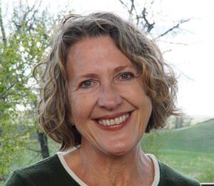 Smiling woman's face