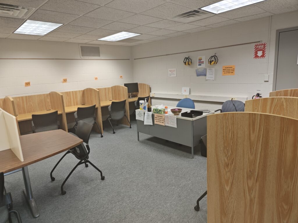 Testing Room at Erwin 22.