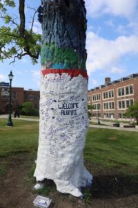 2026 SUNY Geneseo Reunion with the Reunion Tree signed by alumni