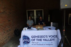 WGSU staff members Bill Jones and Jackson Ritger at the 2026 SUNY Geneseo Reunion