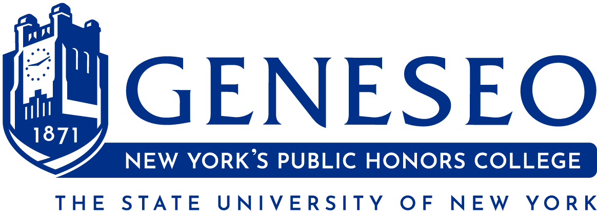 SUNY Geneseo primary logo in blue