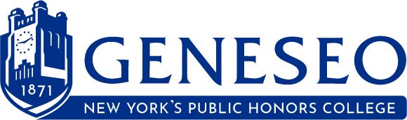 SUNYGeneseoNYPHC_TertiaryHoriz_Cut-outs_onWhite SUNY Geneseo horizontal tertiary logo in blue