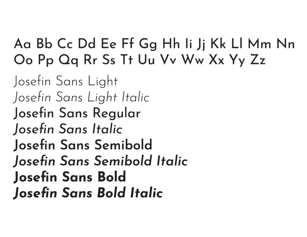 Josefin Sans Font Family