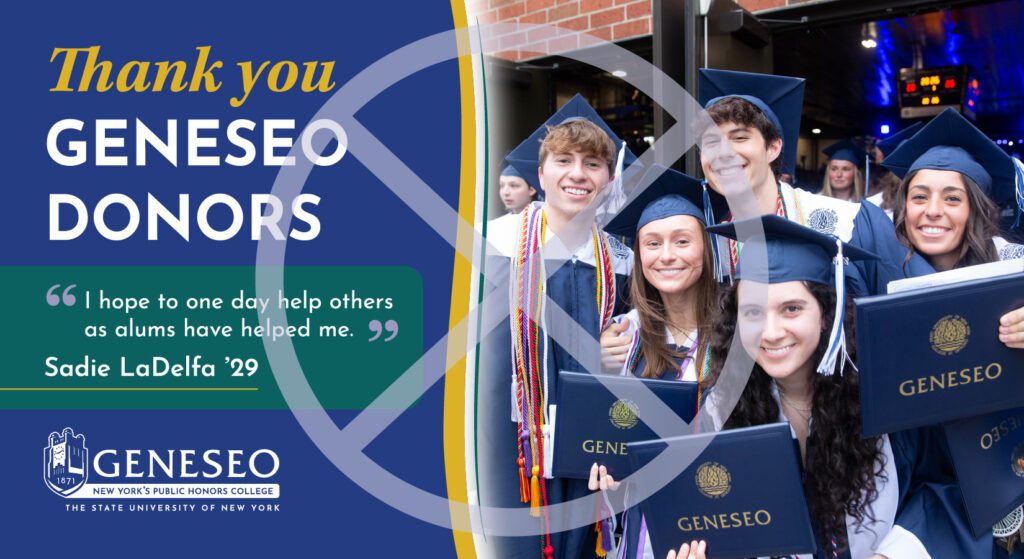 Incorrect Thank You Geneseo Donors postcard