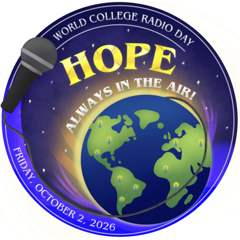 World College Radio Day Logo - Hope - Always in the Air!