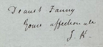 John Keats' signature