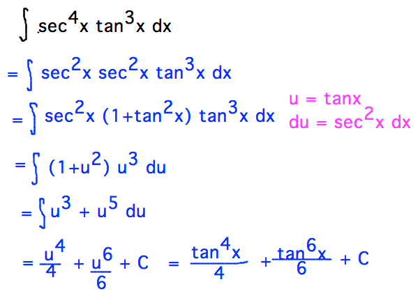 Geneseo Math 222 01 Trigonometric Integration