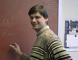 Dr. Mclean at the blackboard
