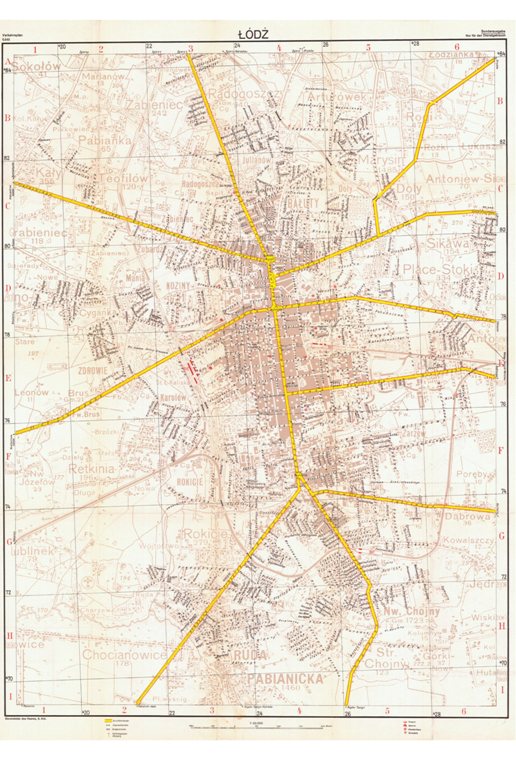2008 - Lodz - city map
