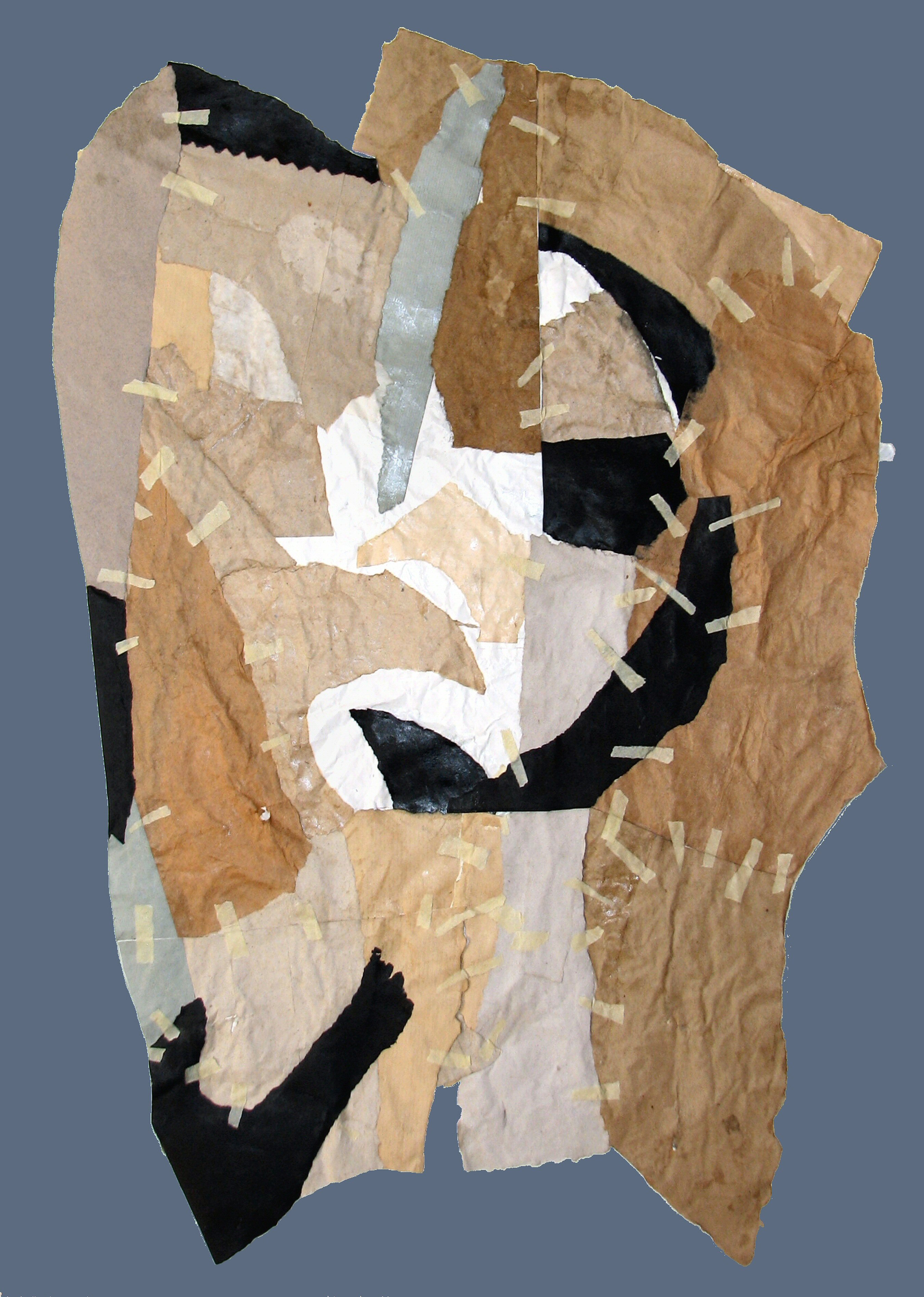 FIGURA I.
              collage. 28" x 20" (70 x 50 cm)
